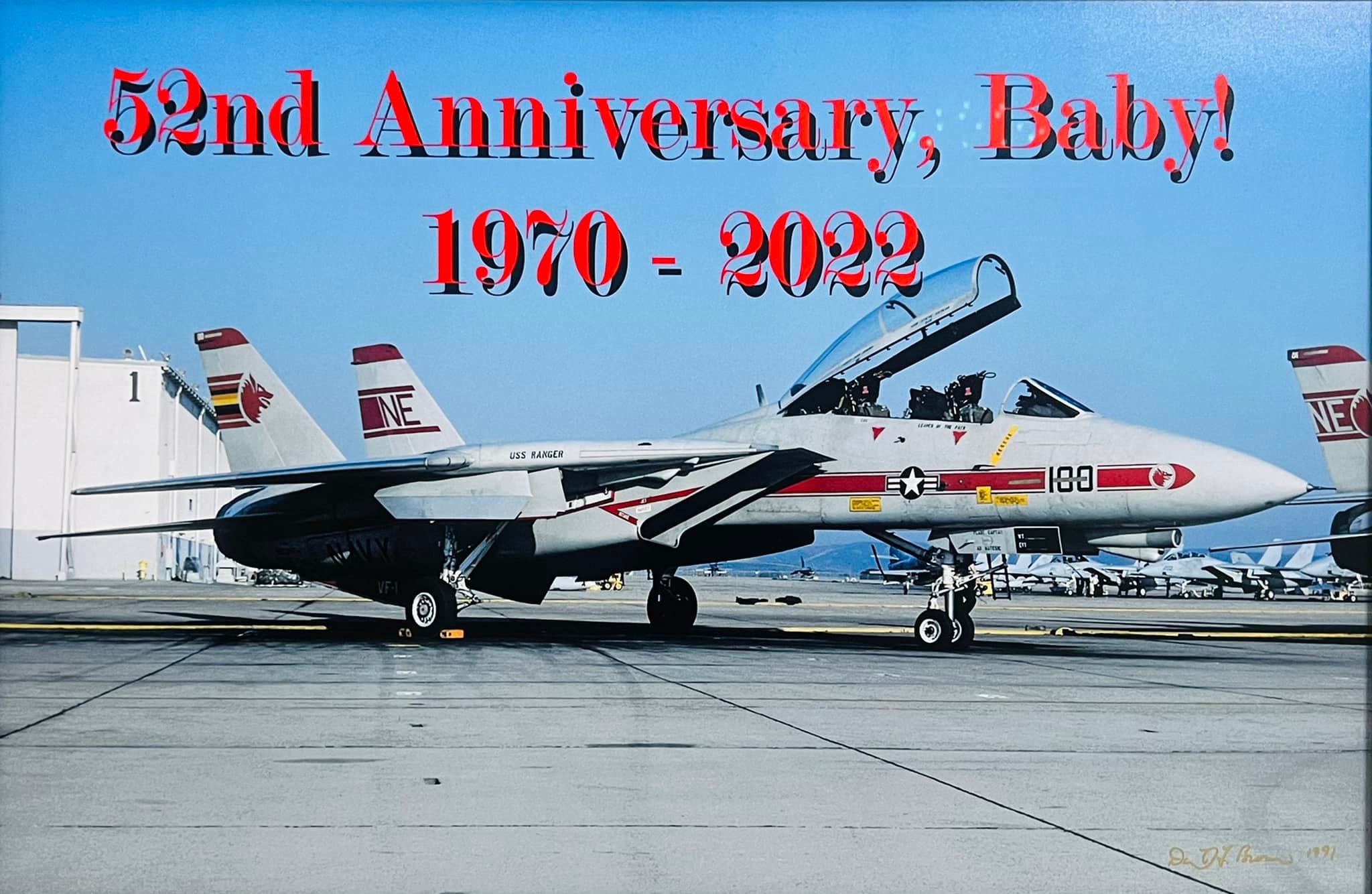 VF-111 F-14A BuNo 160660's fleet service history plus a photo of