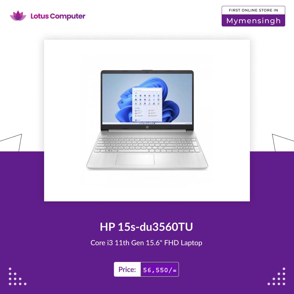 Lotus Computer - HP 15s-du3560TU Core i3 11th Gen 15.6