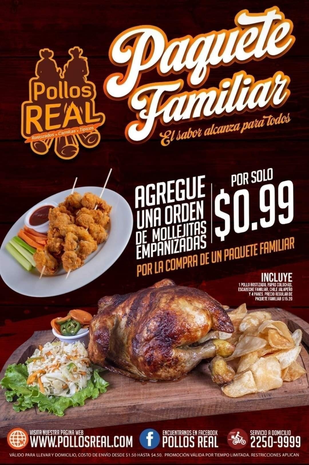 Pollos Real - 🤠 #PaqueteFamiliar para terminar el mes de...