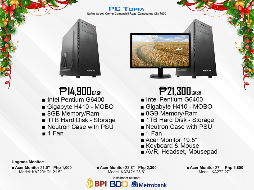 NOW AVAILABLE 🆕 DESKTOP PACKAGE 🖥️... - PC Topia Computers