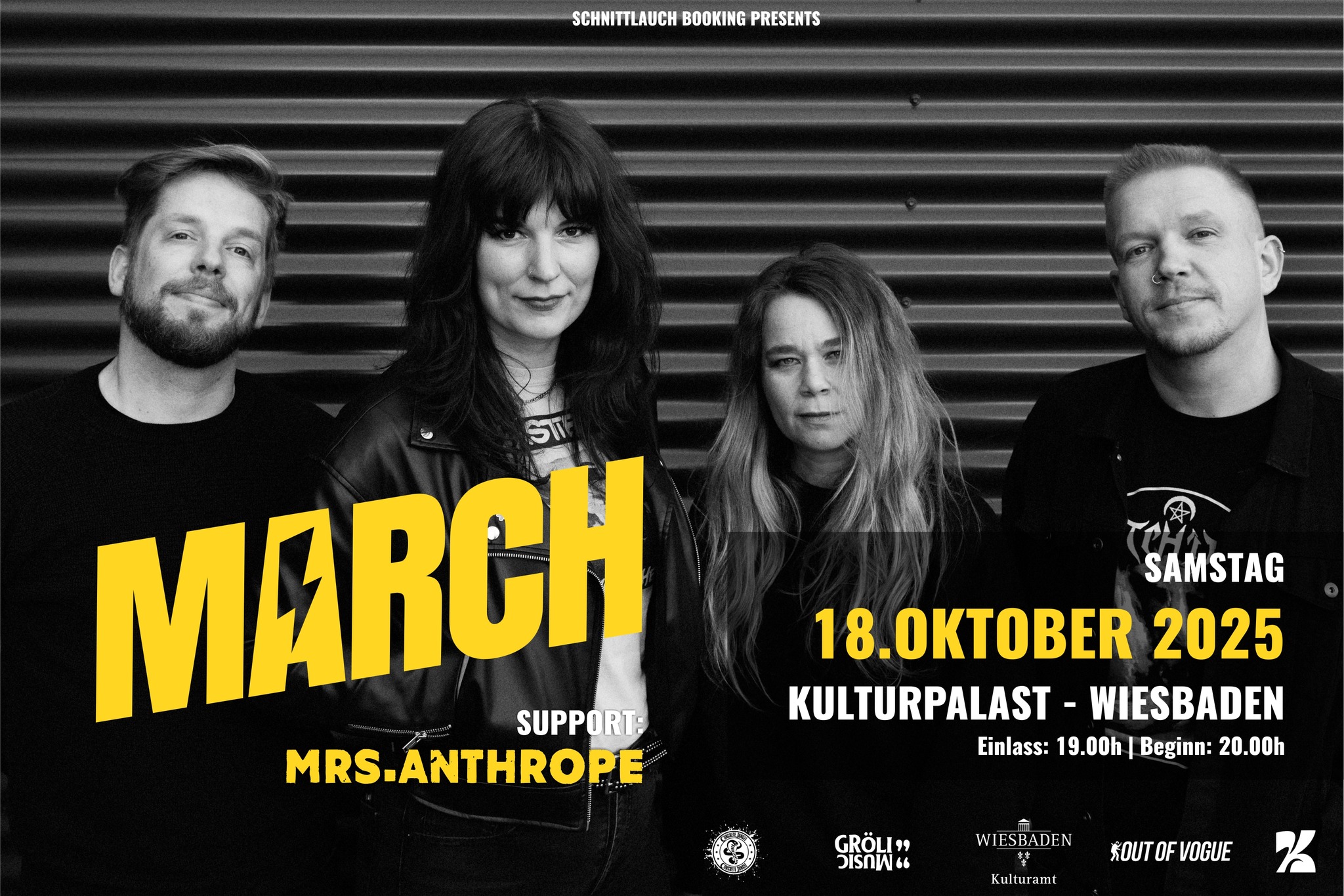 MARCH (NL) + Support @ Kulturpalast Wiesbaden