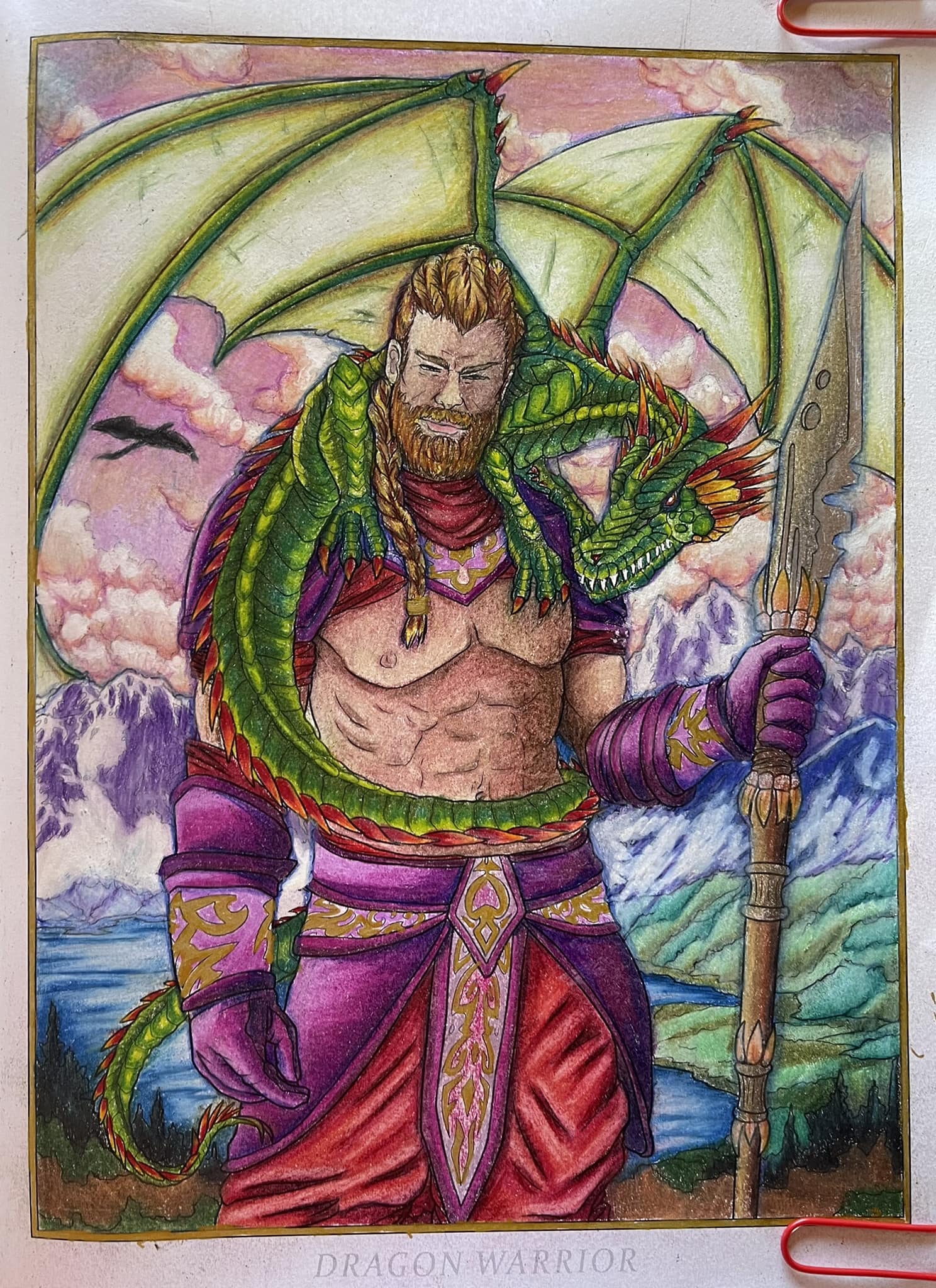 Finished this picture this morning. The picture is the “Dragon 