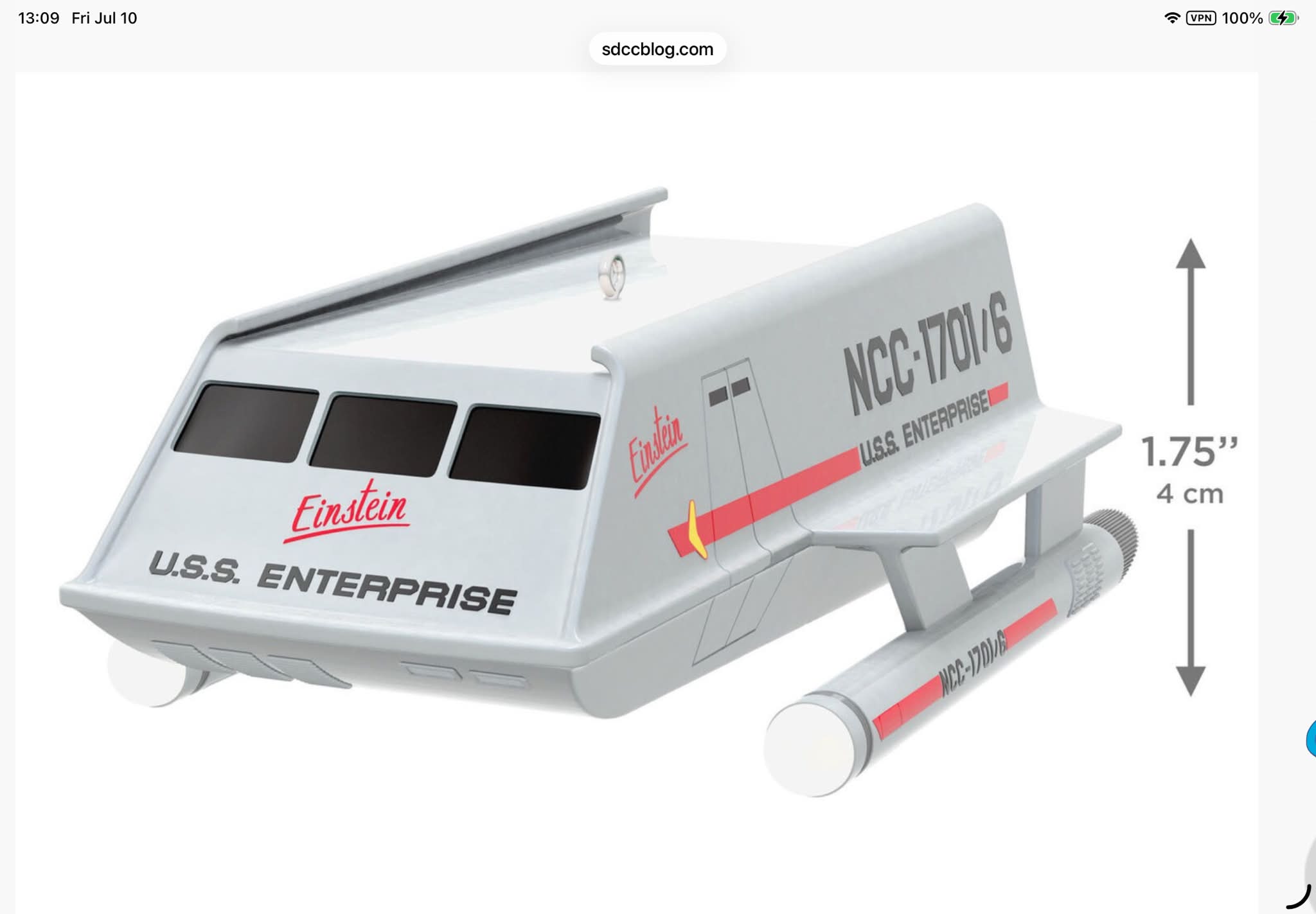 Hallmark スタートレック 記念オーナメント エンタープライズとシャトル Hallmark has unveiled this year's convention-exclusive STAR TREK