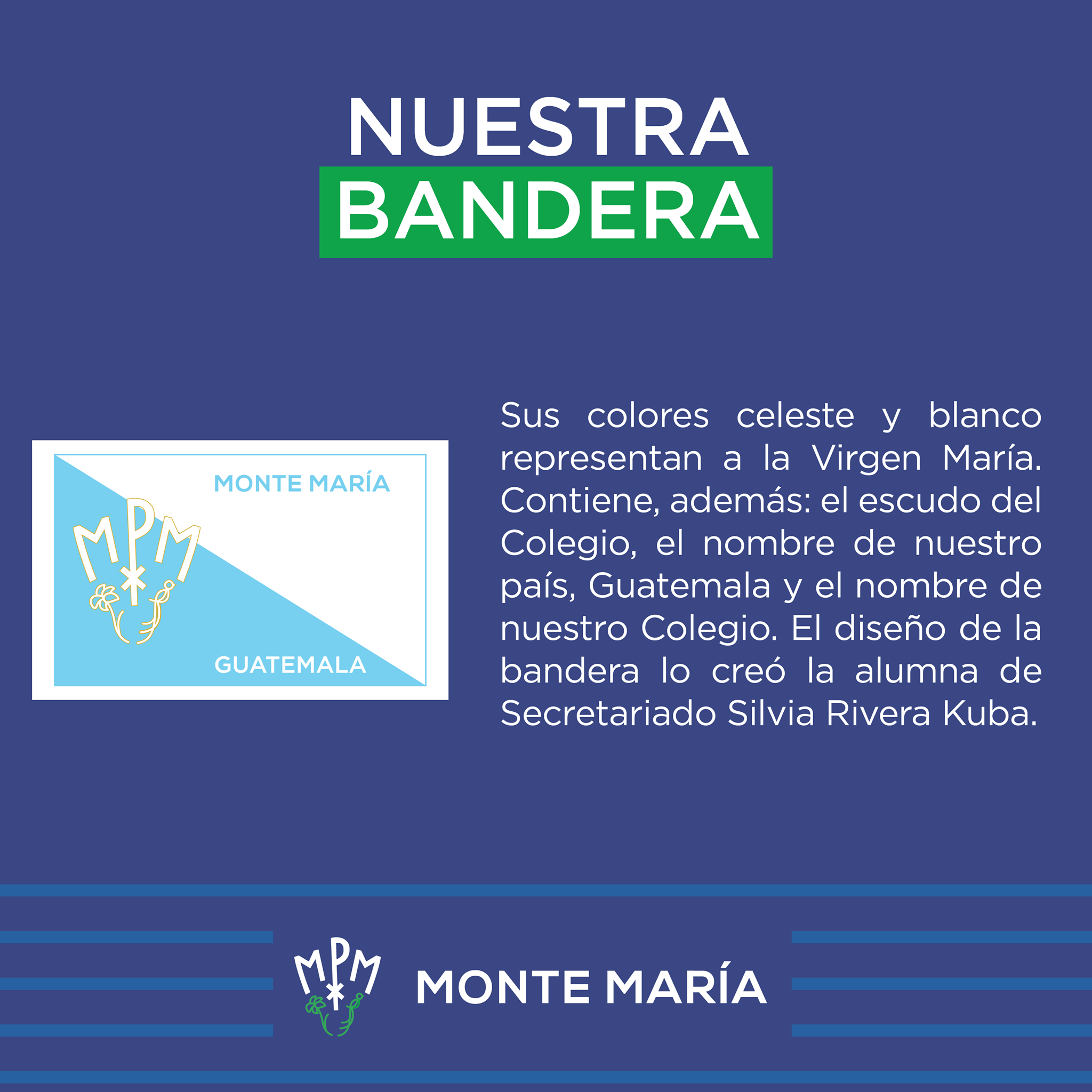 ¡NUESTRA BANDERA! Sus colores... - Colegio Monte María