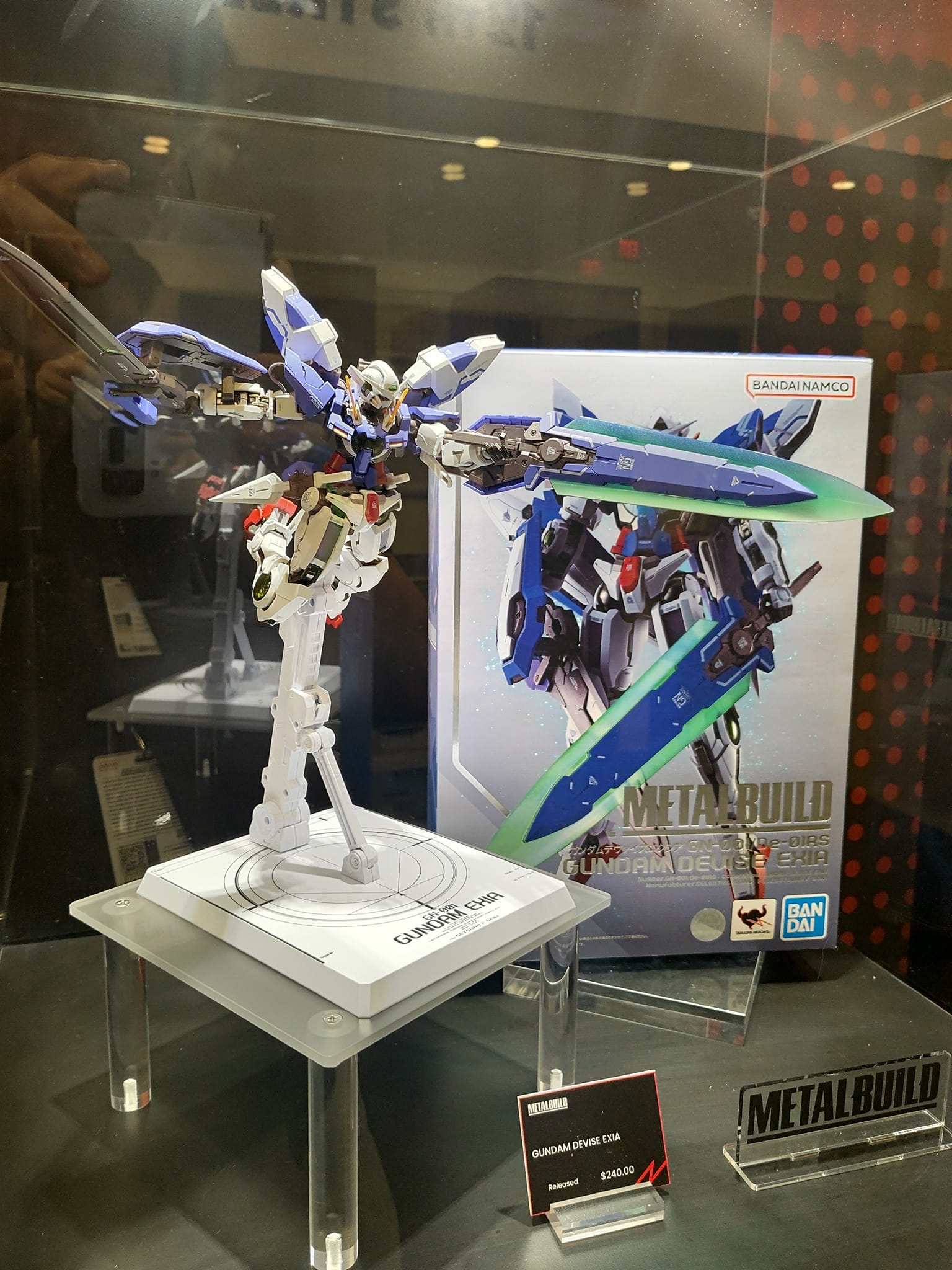 Bandai Metal Build Ex Project new figures on display