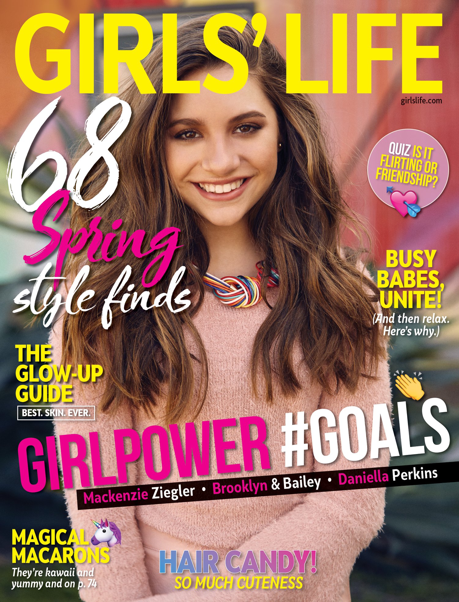 u guys, LOOK! 👀 i'm on the cover of the April/May issue of GL and