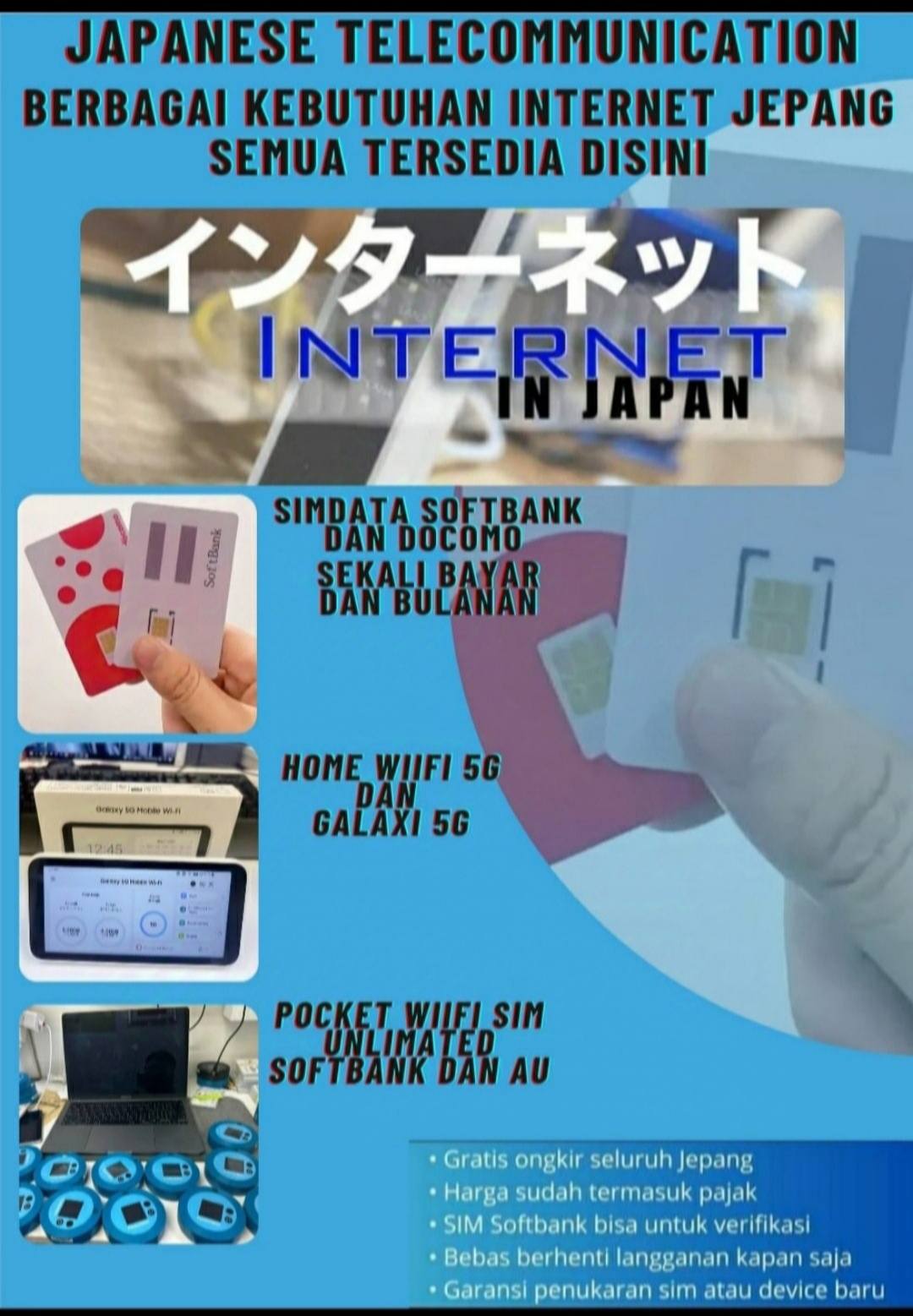 JAPAN POCKET WIFI AND DATA SIM | Super promotion...produck Softbank ...