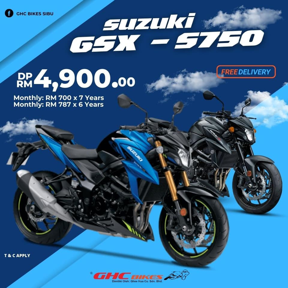 Ready stock | Limited stock Suzuki Gsx S750 DP: RM 4,900 MONTHLY