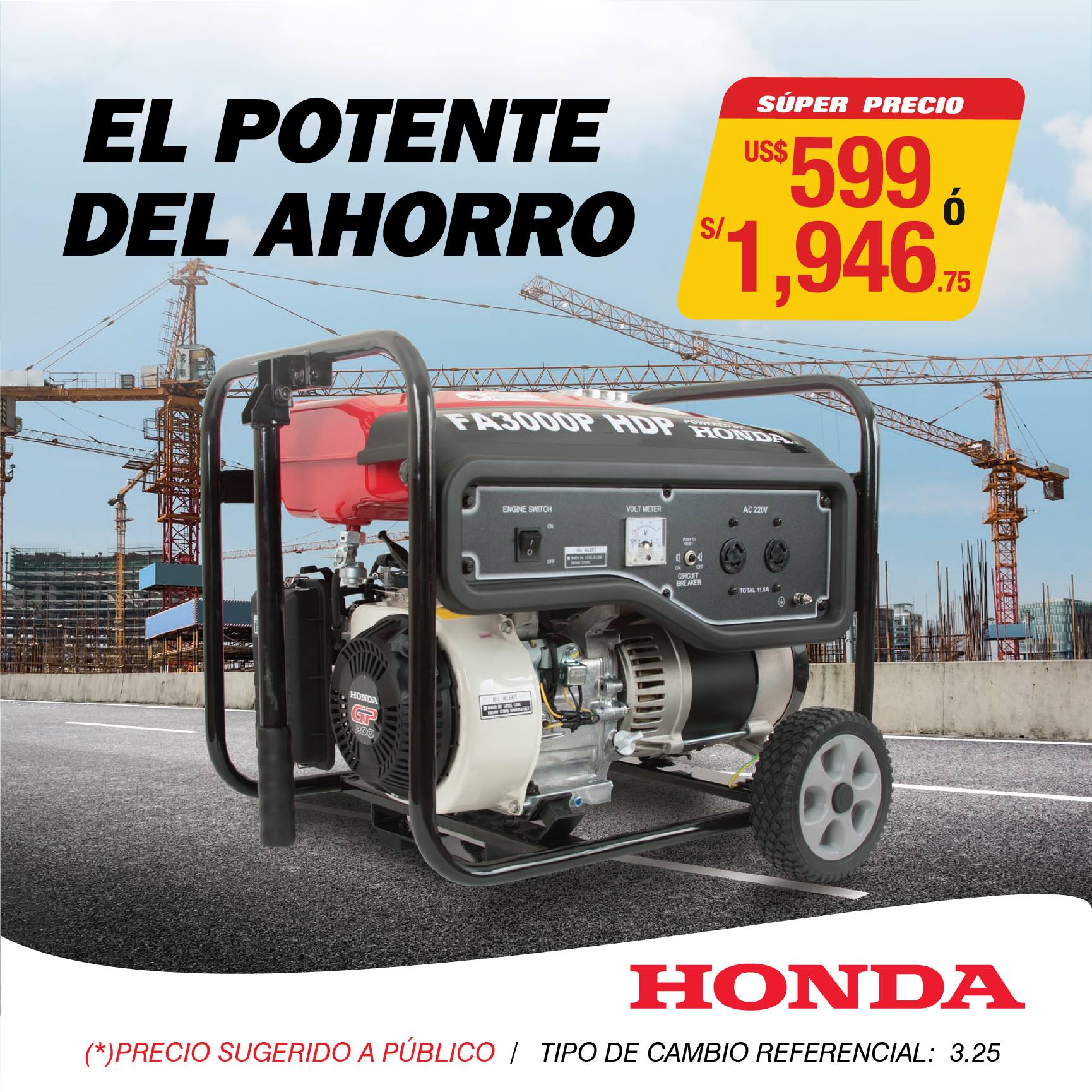Nuestro nuevo Generador... - Honda Productos de Fuerza Perú