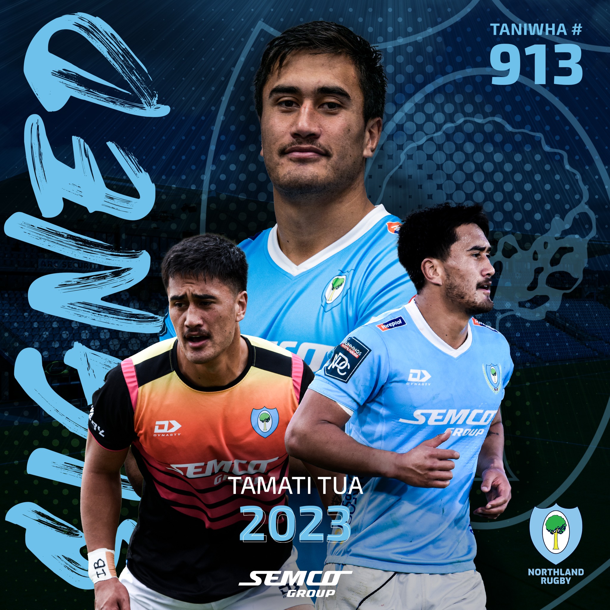 Tama Anderson, Taniwha #987, has re-signed with Northland for 2023