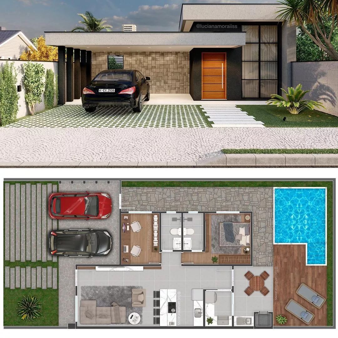 🏡 Planta Humanizada e Renders 😍 por... - Projeto de Casas | Facebook