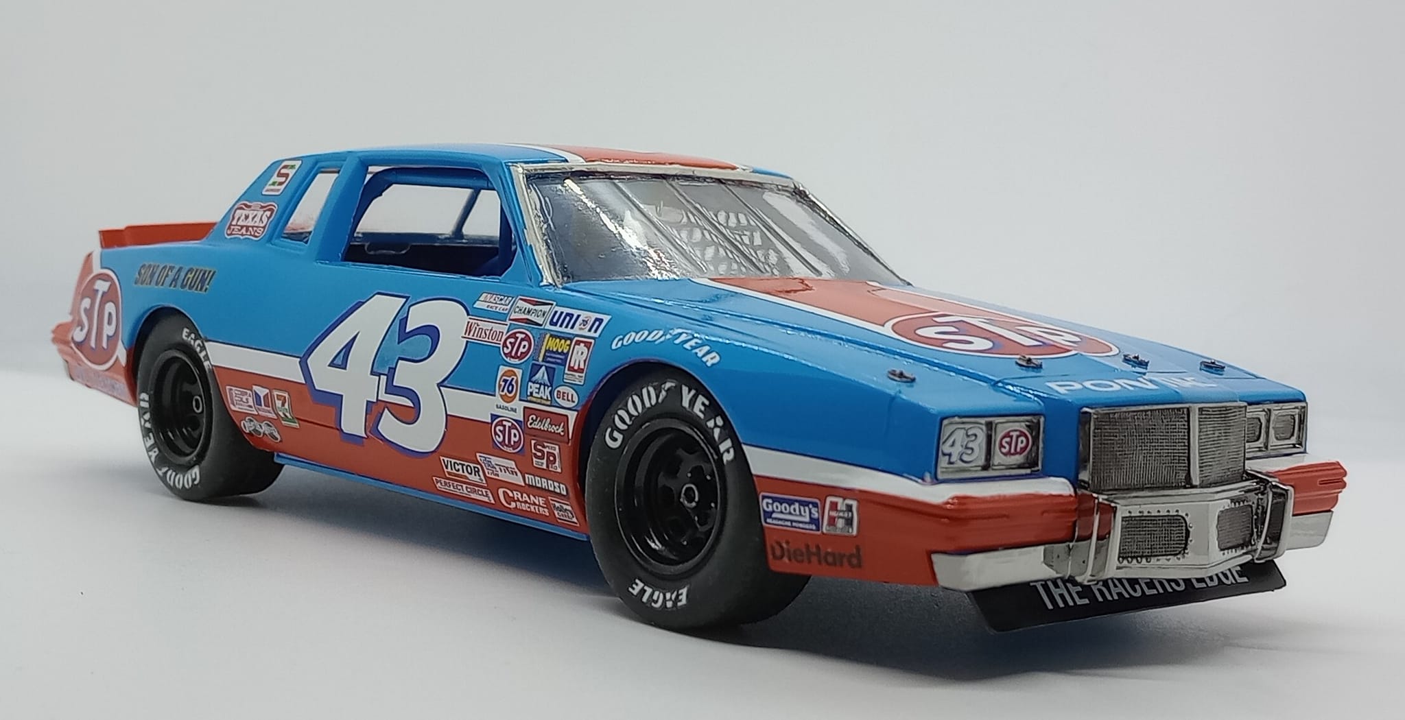 Cool Richard Petty STP Grand Prix #43 die-cast car. It's a 1/18