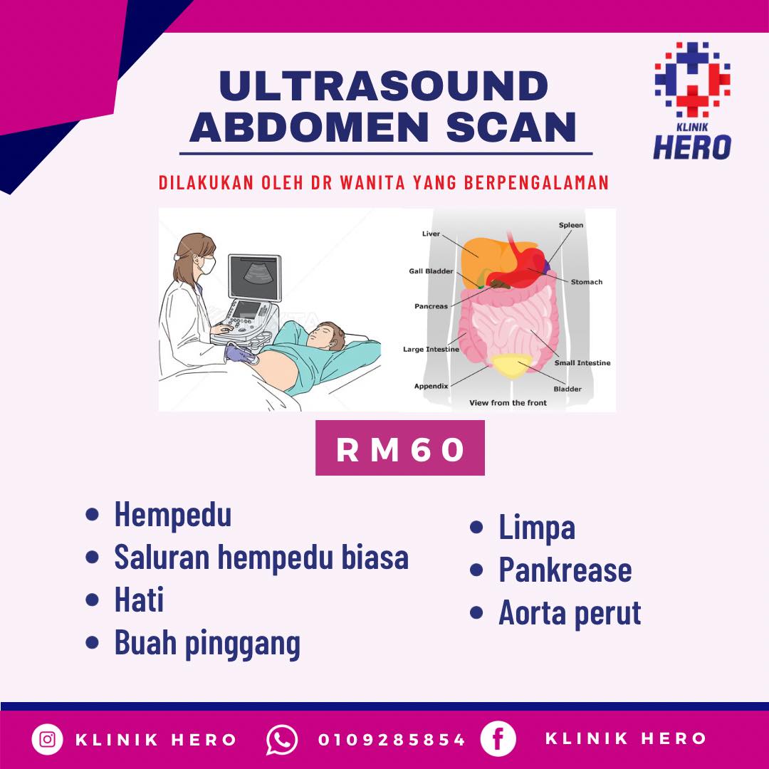 Klinik - 📍PERKHIDMATAN ULTRASOUND ABDOMEN SCAN (SCAN PERUT)🌸 📌Boleh ...