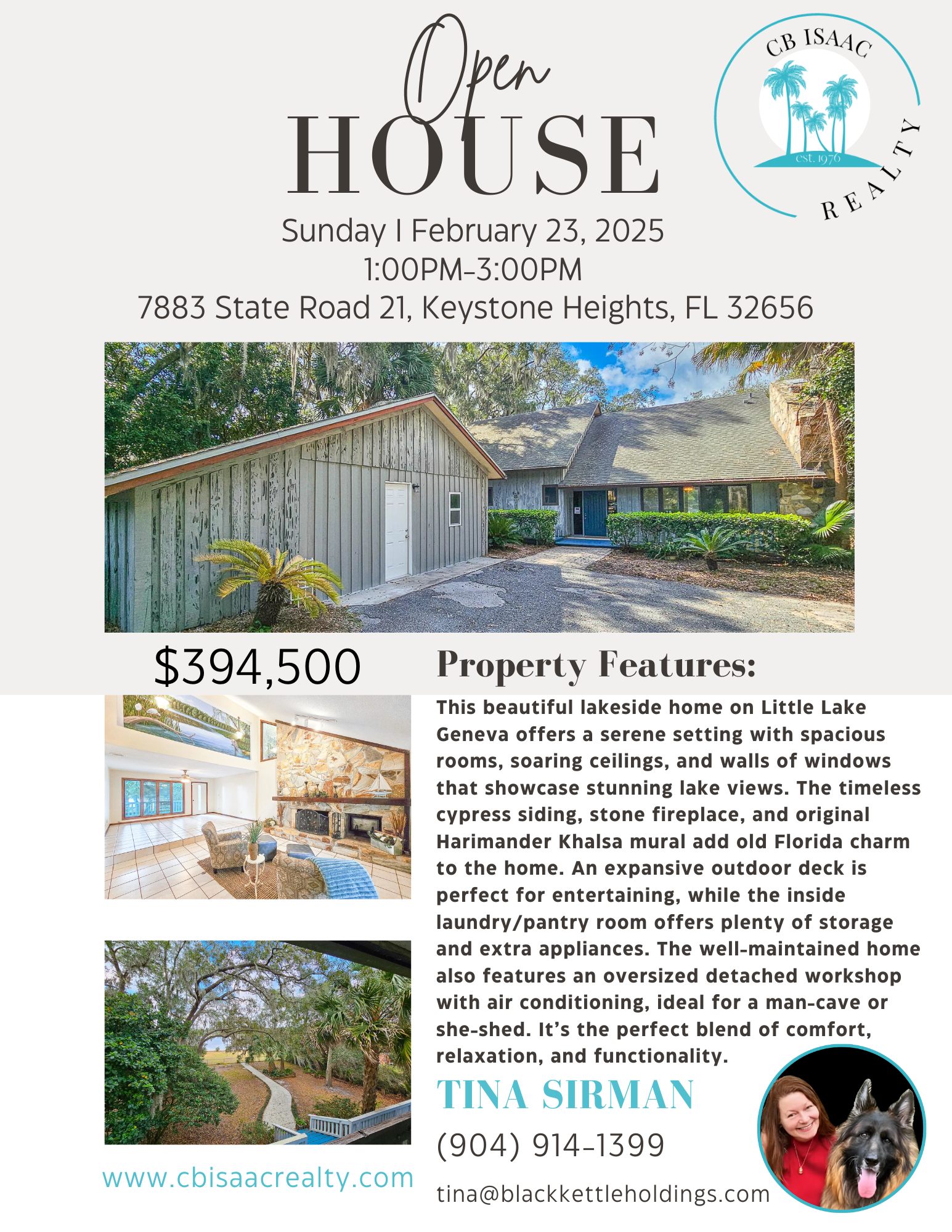 OPEN HOUSE - LAKE FRONT CHARMER