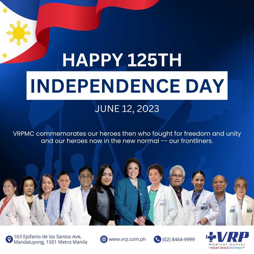 Happy 125th Independence Day! 🇵🇭... - VRP Medical Center | Facebook