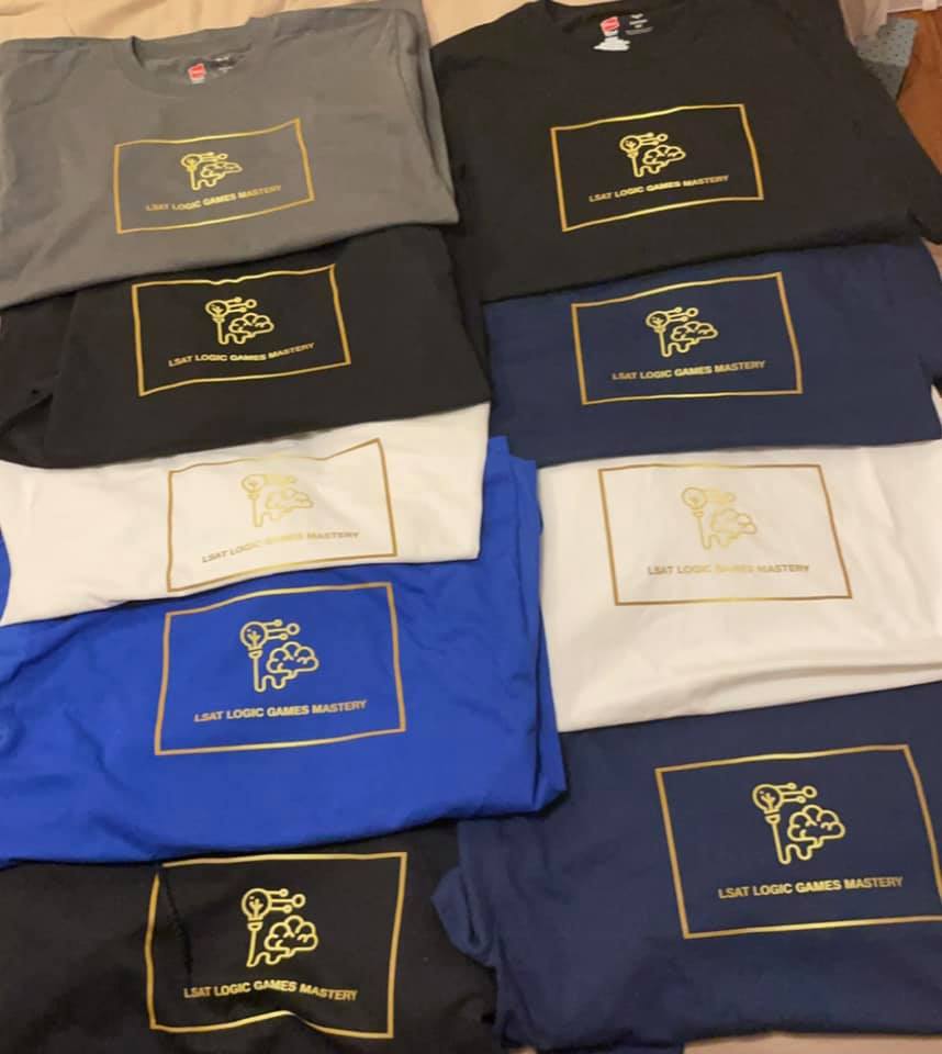 LSAT Mastery | Girlfriend and I representing the new merch | Facebook