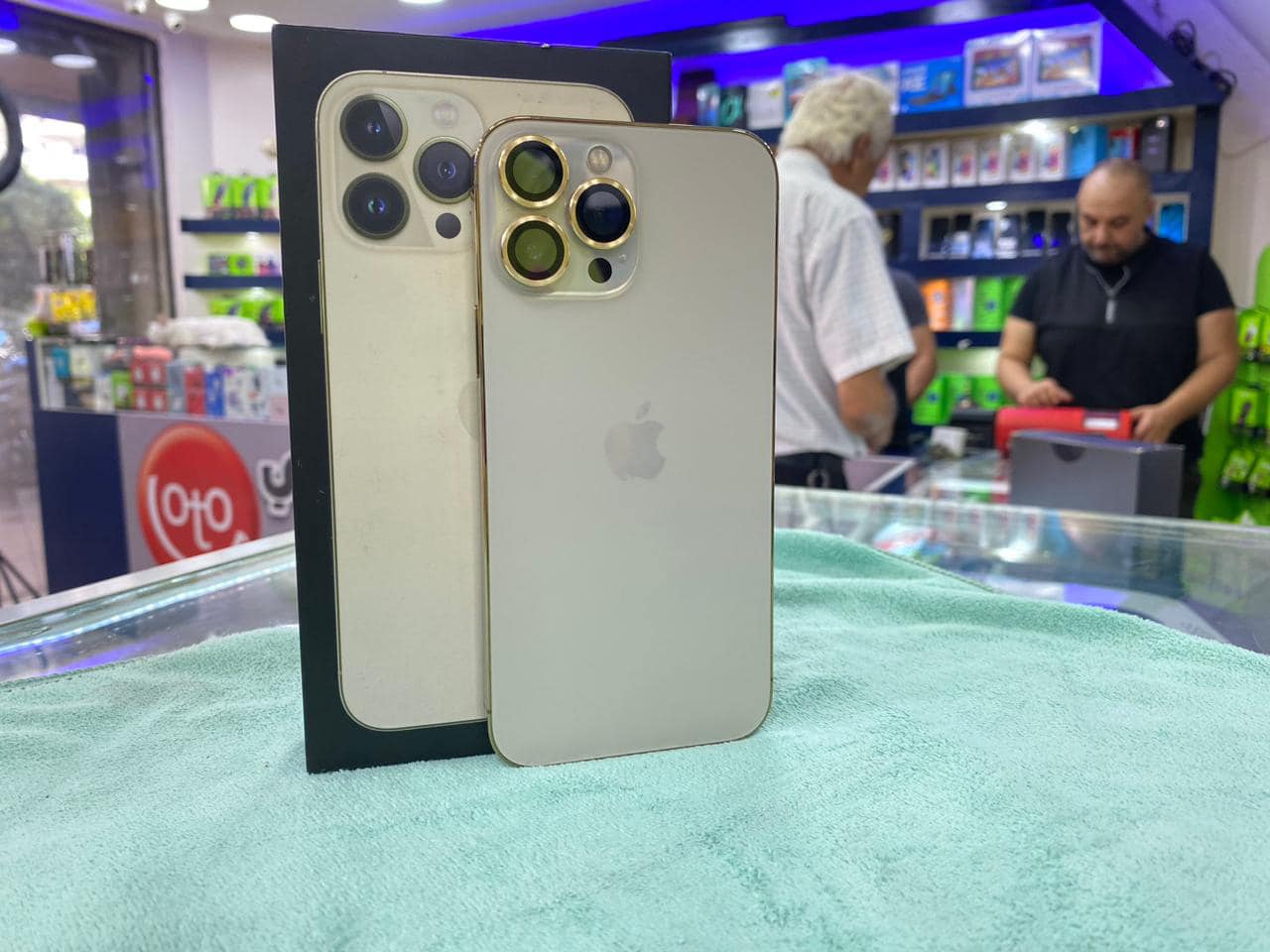 ??iPhone 13 Pro Max Color Gold 256 GB @Zero3?? Price? inbox 