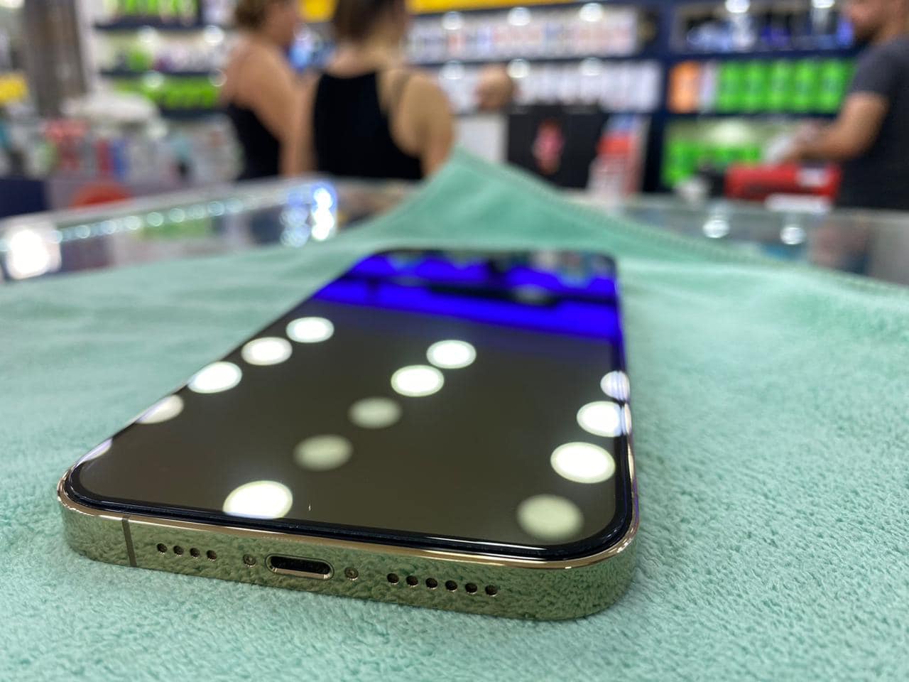 ??iPhone 13 Pro Max Color Gold 256 GB @Zero3?? Price? inbox 