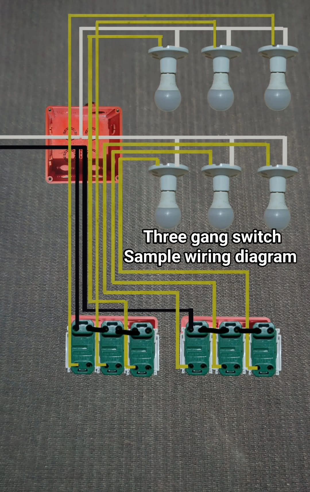 How its makes | 3 gang switch sample wiring diagram🤔 | Facebook