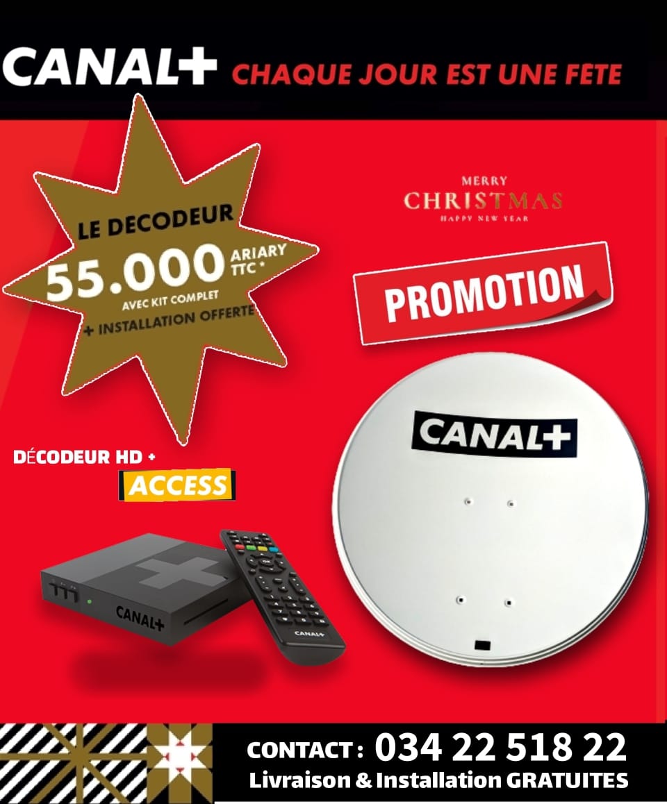 CANAL PLUS Distributeur MG - PROMO CANAL+ : 55 000 Ariary izao dia ...
