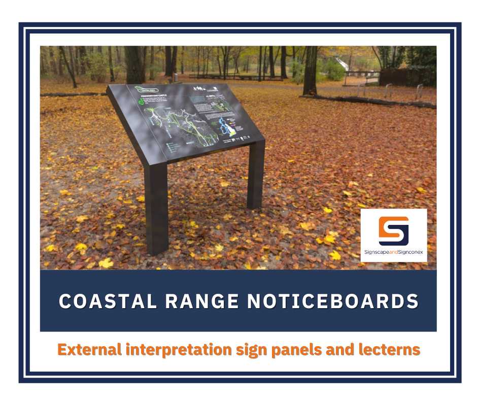 Signscape - Interpretational display panels and lecterns can be used ...