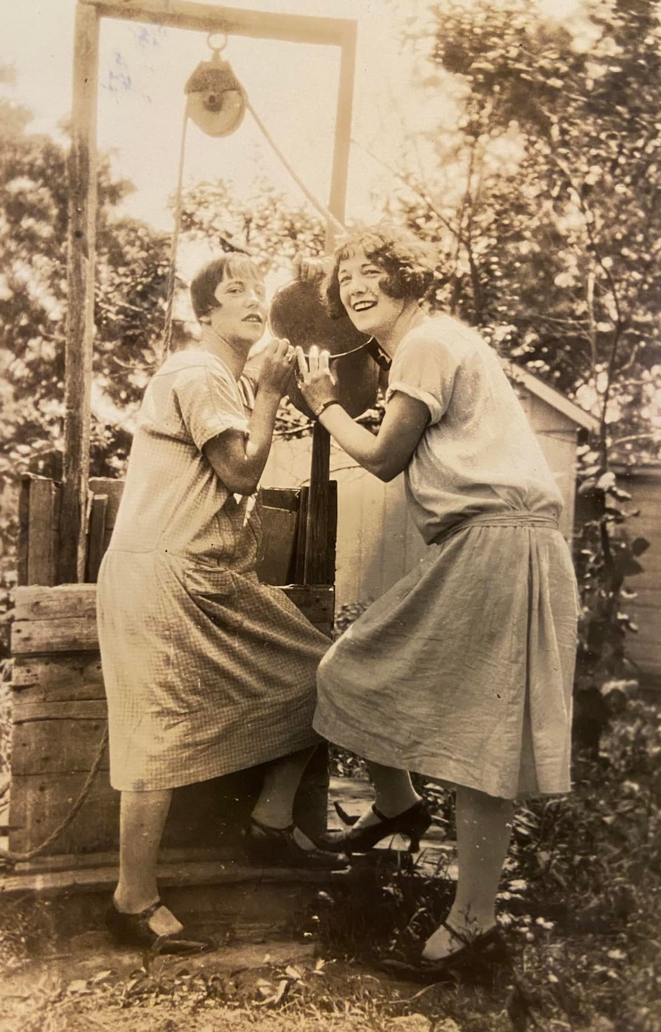 This photo of Minnie and Lydia Metzger was taken around 1924.