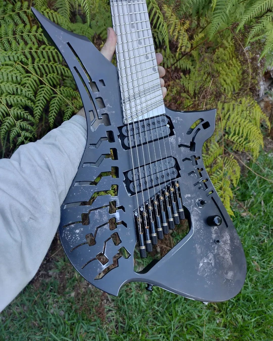Ethereal Guitars' new Azwen 8-string with Bareknuckle Ragnarok pickups