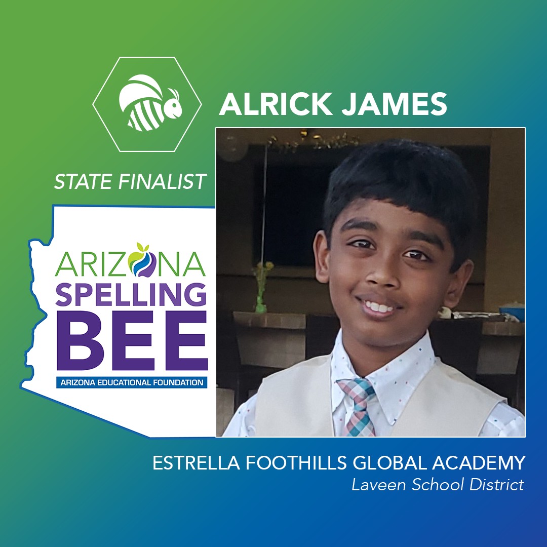 Arizona - Congratulations to Alrick James, an AEF® Arizona Spelling Bee ...