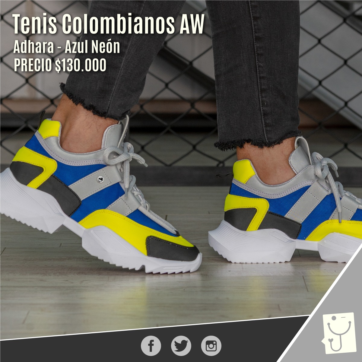 Mumed - Tenis Colombianos AW - Adhara - Azul neón Completa... | Facebook