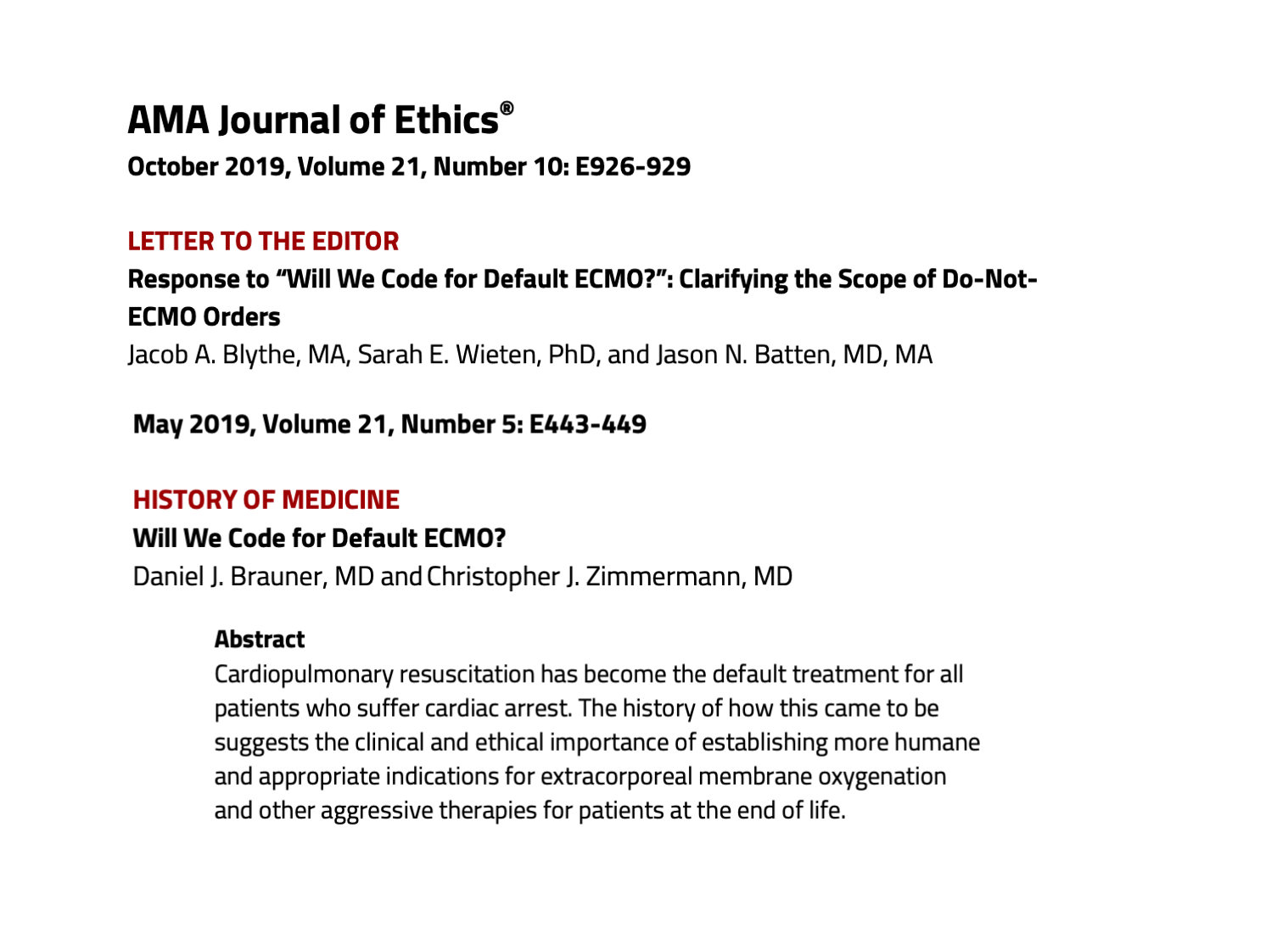ECMO - Clarifying the scope of a Do-Not #ECMO order and predicting some ...