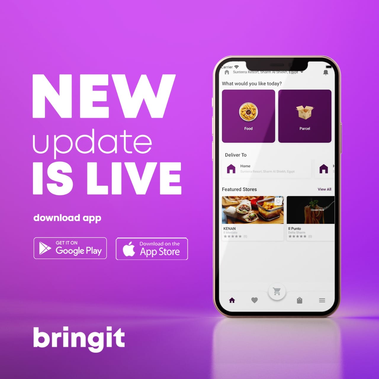 BringIt Egypt - New Bringit is now live! 🎉🎉🎉🎉🎉 Update your... | Facebook