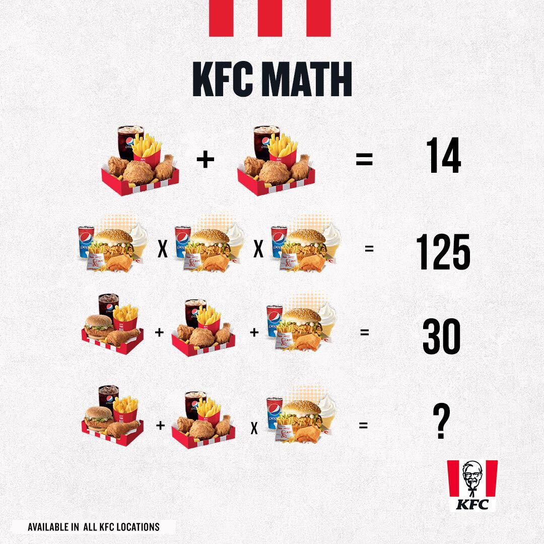 KFC - How well do you know your numbers? Tell us in the...