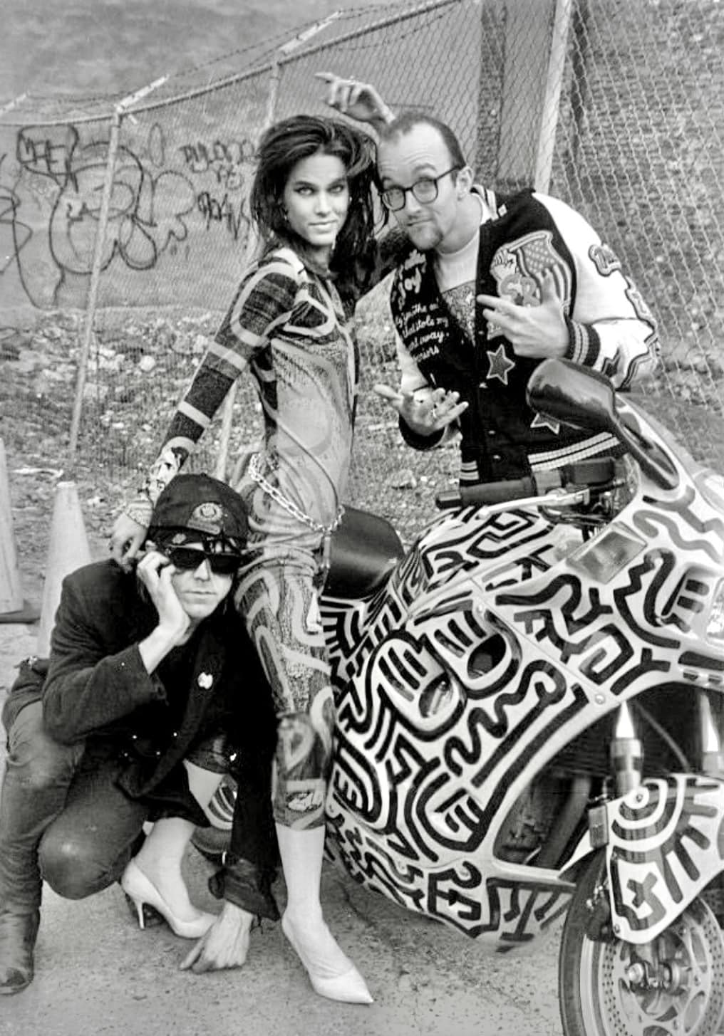 Stephen Sprouse and Keith Haring's 1988 fashion collaboration