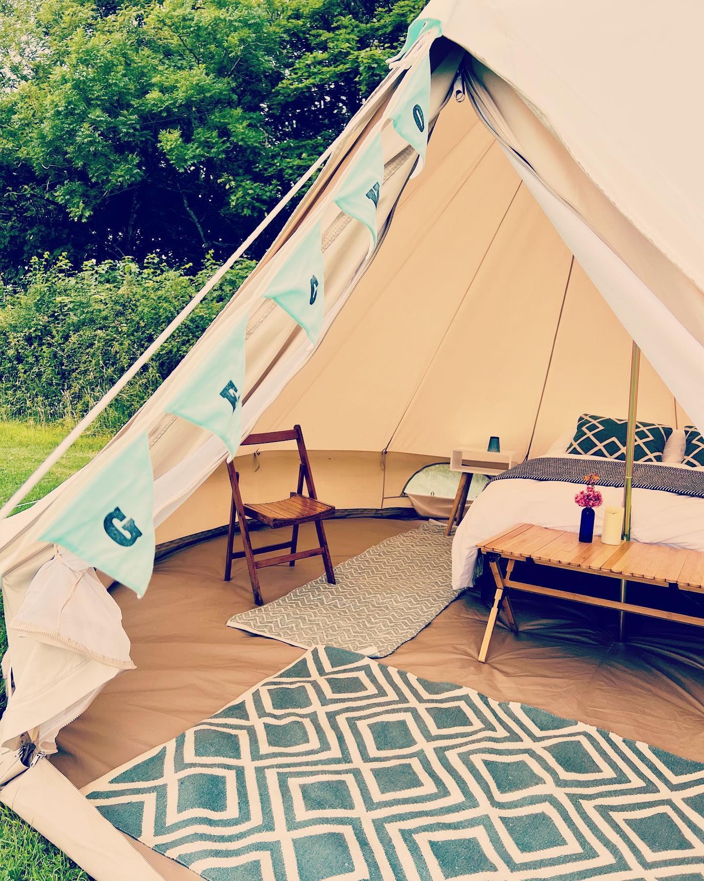 Cardeeth - @geckoglamping bell tents back home after a... | Facebook