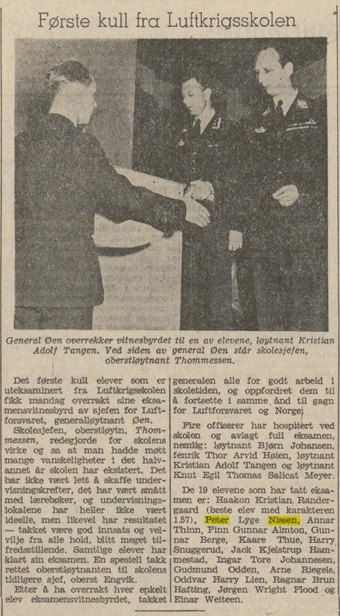 I juni 1955 besøkte 334 skvadron den svenske flybasen Barkarby ved ...