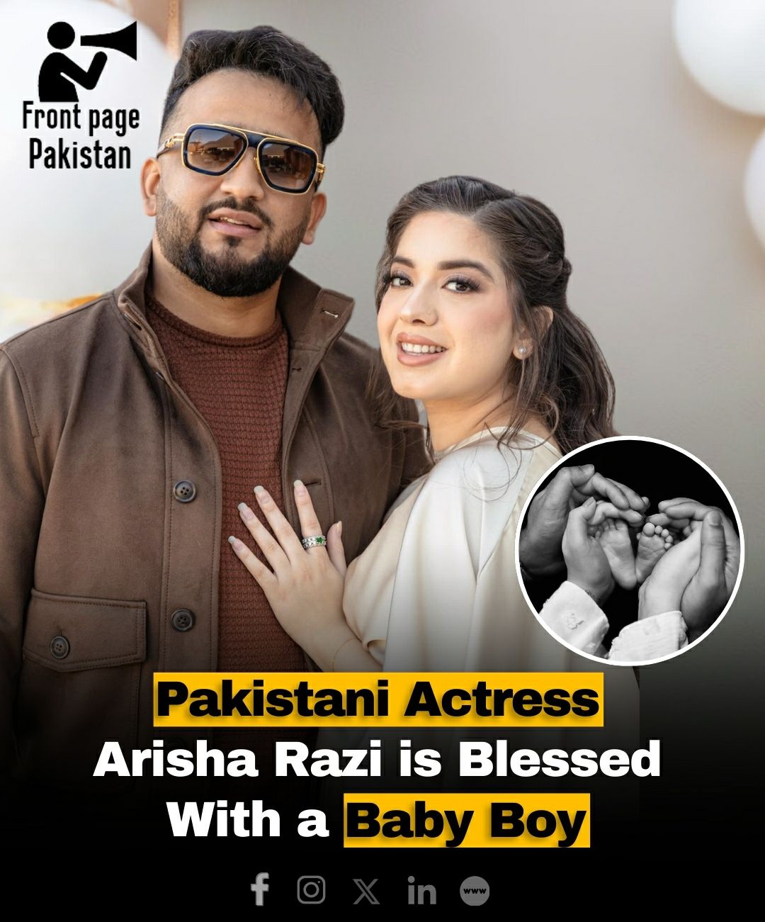 Front - Follow 👉 Front Page Pakistan Pakistani Actress Arisha Razi is ...