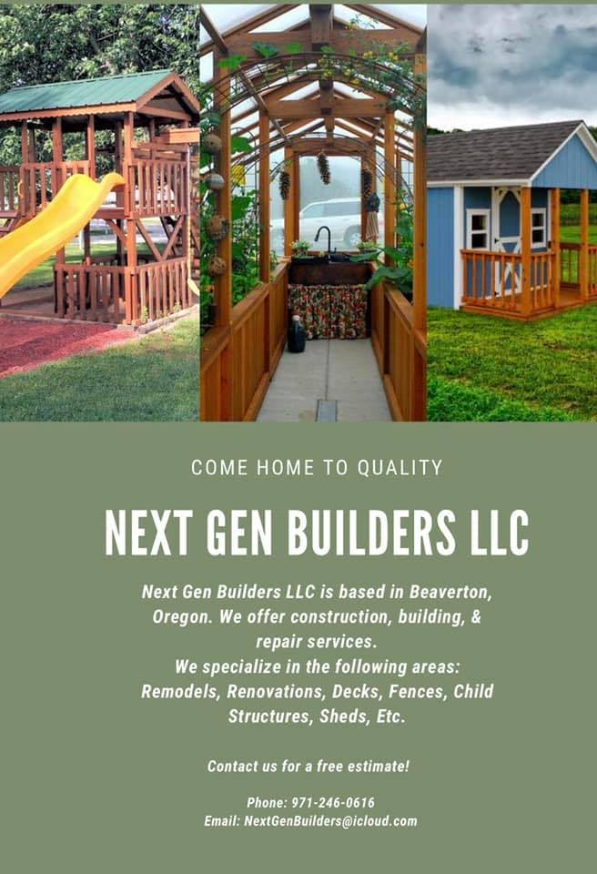 Next Gen Builders llc | Aloha OR