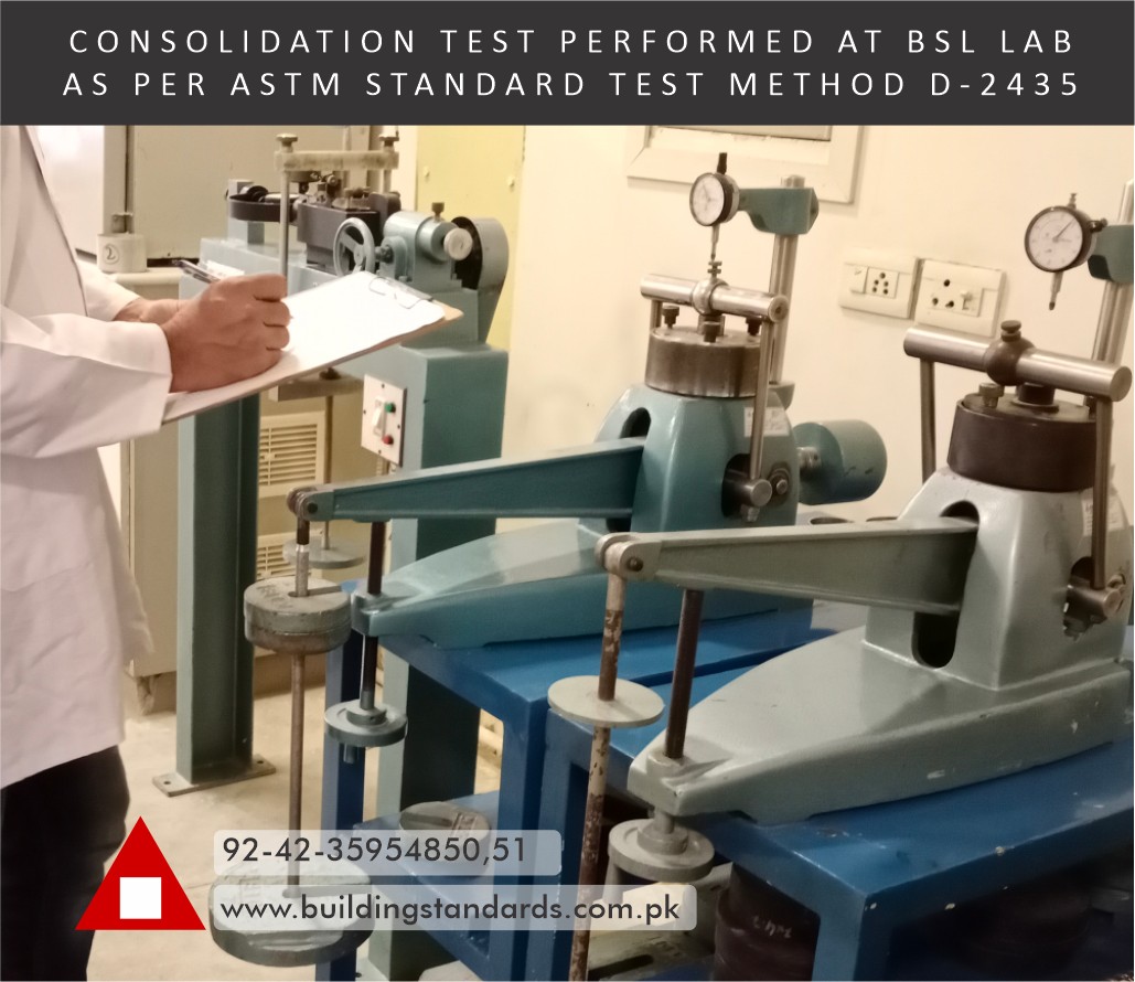 Building - CONSOLIDATION TEST PERFORMED AT BSL LAB AS PER ASTM STANDARD ...