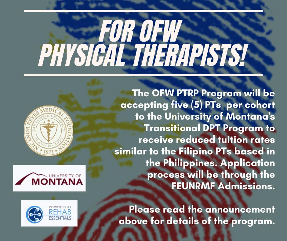 TDPT Philippines of University of Montana/RE