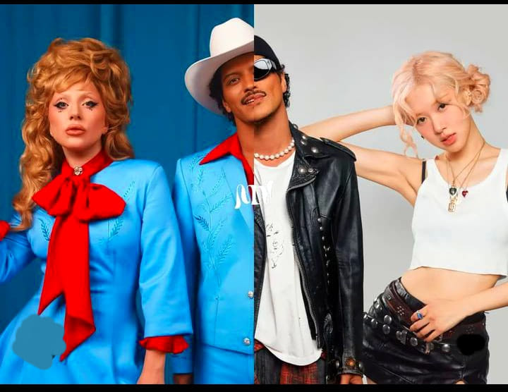 Lady Gaga & Bruno Mars) (Bruno &Rosé ) (Die for a smile) 👍. (APT