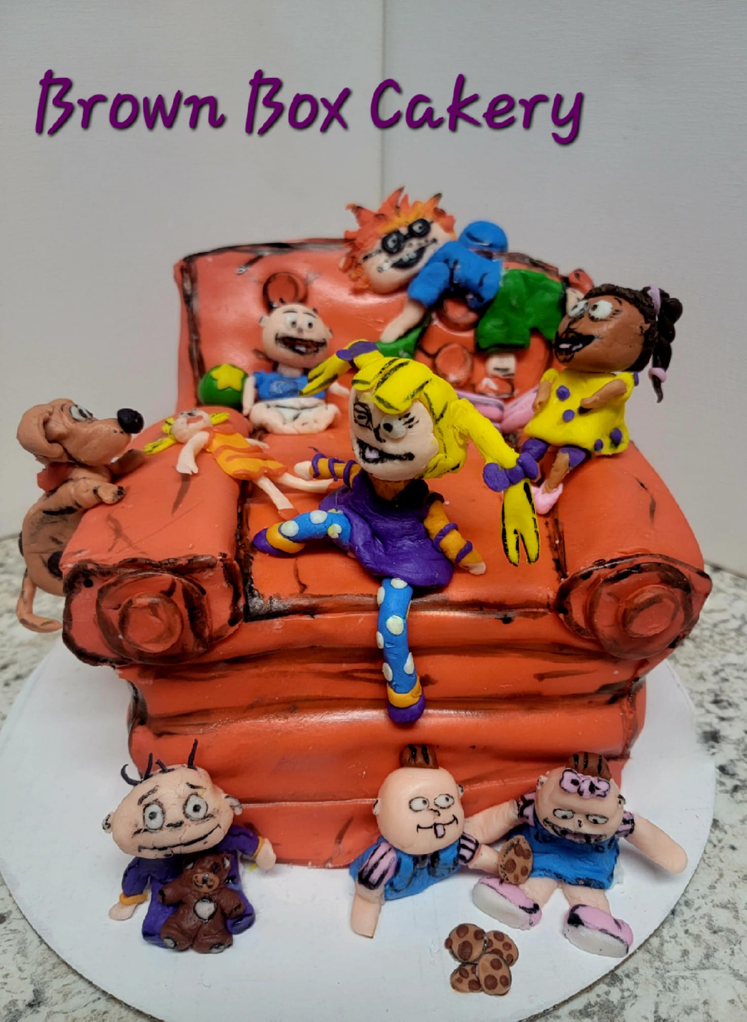The whole Rugrats crew stopped in with... - Brown Box Cakery