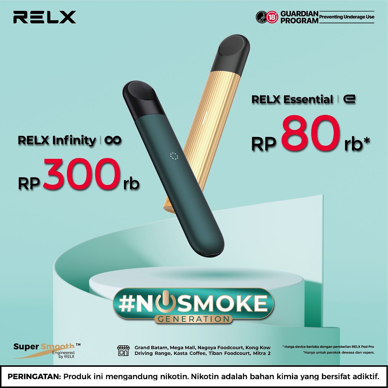 harga pods relx 💨 [@Relx_id ] 🔥 PROMO Vape cuma 80K⁉️ 😎 Dengan Membeli Device Relx Essential Bersamaan dengan Relx Pod Pro (Promo Bundling) Kalian Bisa Mendapatkan Relx Essential CUMA Seharga RP 80.000 AJA!!! pod vape kits Fum Vape Is It Select Flavor ::Cherry Peach Lemonade