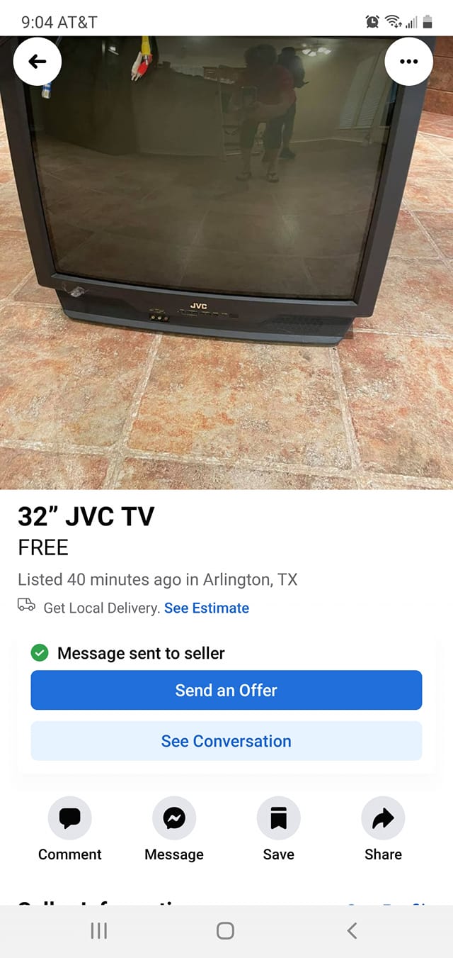 old jvc big screen tv model?