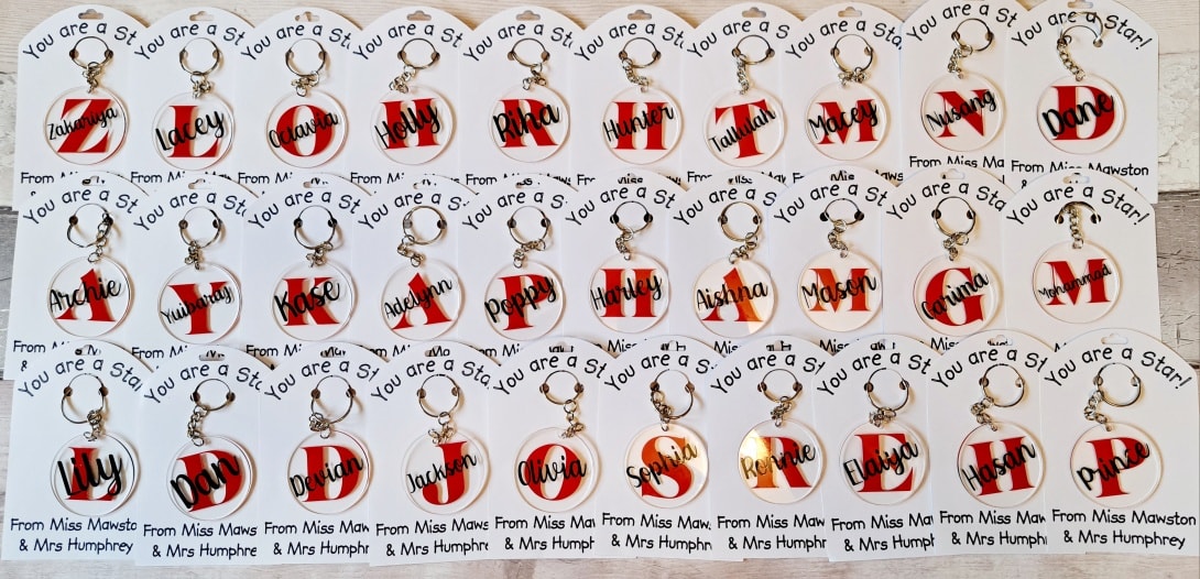 Mini Me Crafts - The first order of keyrings from the...