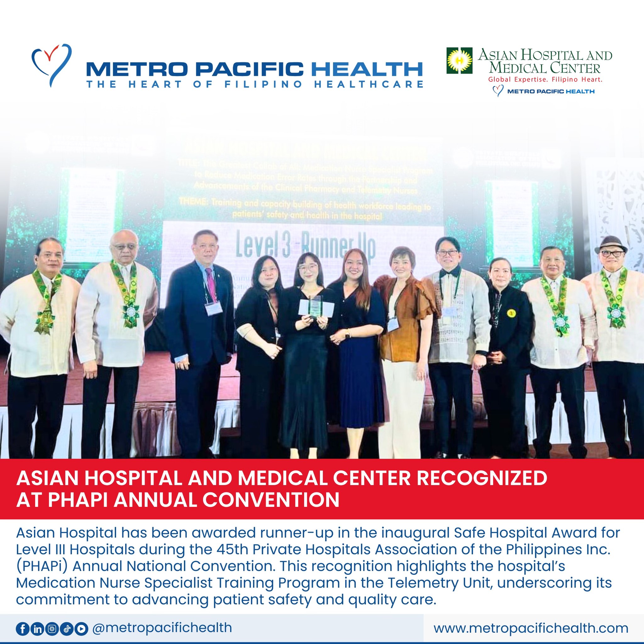 Metro Pacific Health - Asian Hospital and Medical Center has been ...