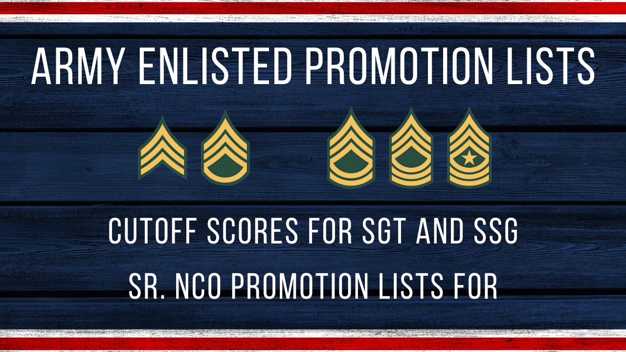 June 2022 Cutoff Scores Have Been... - Army NCO Support | Facebook