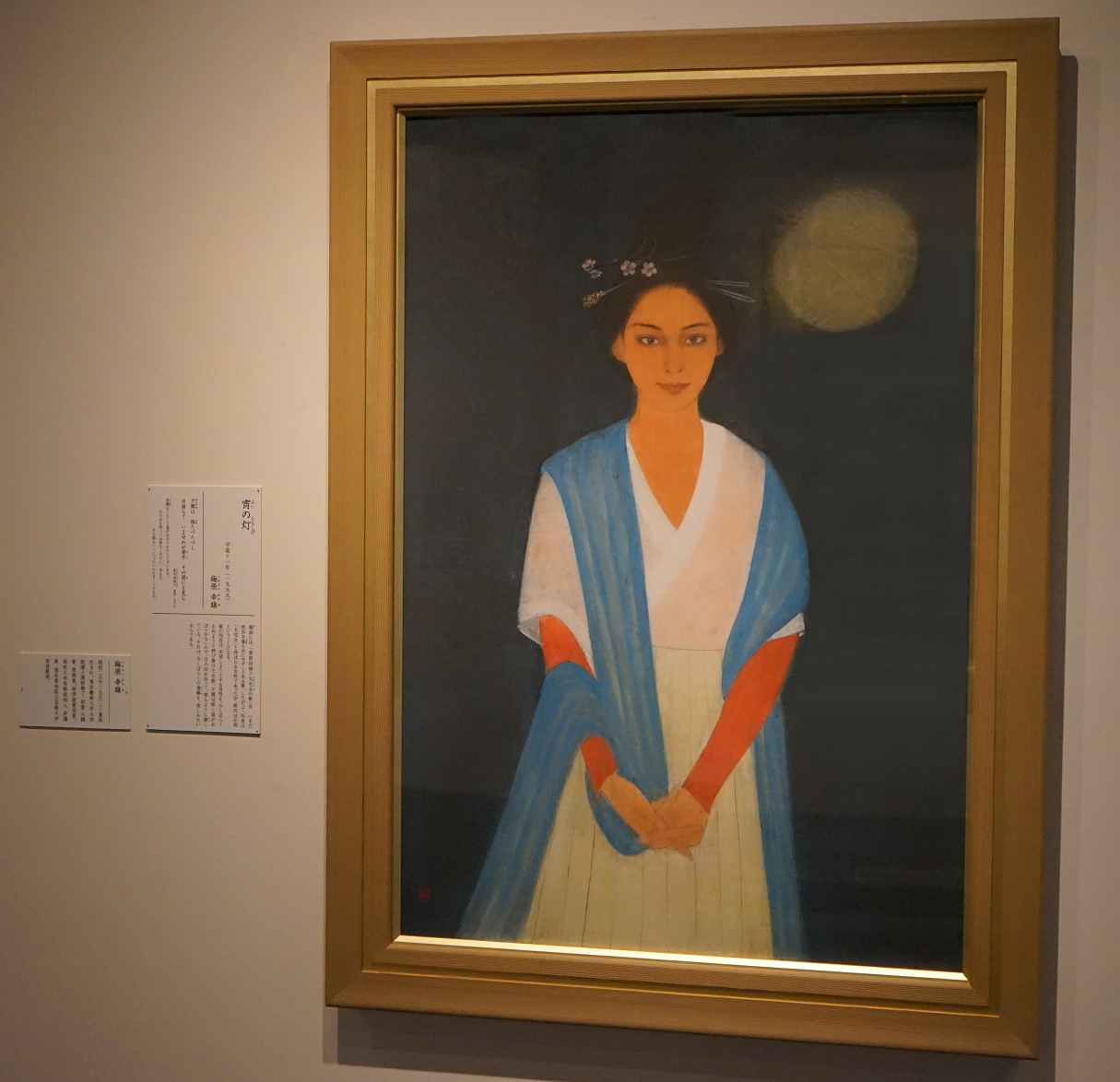 万葉日本画の世界展作品紹介 夕闇は 道たづたづし 月待ちて いませわが