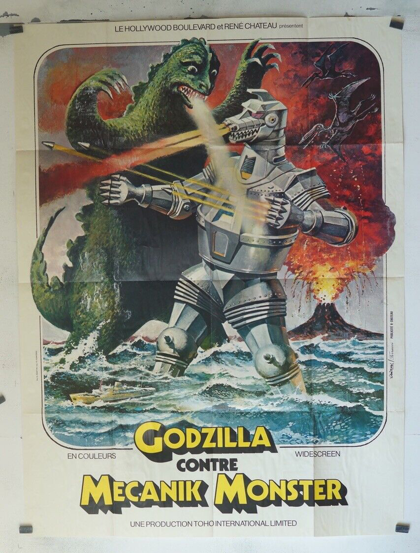 French poster for GODZILLA VS MEGALON (1973) as GODZILLA 1980.