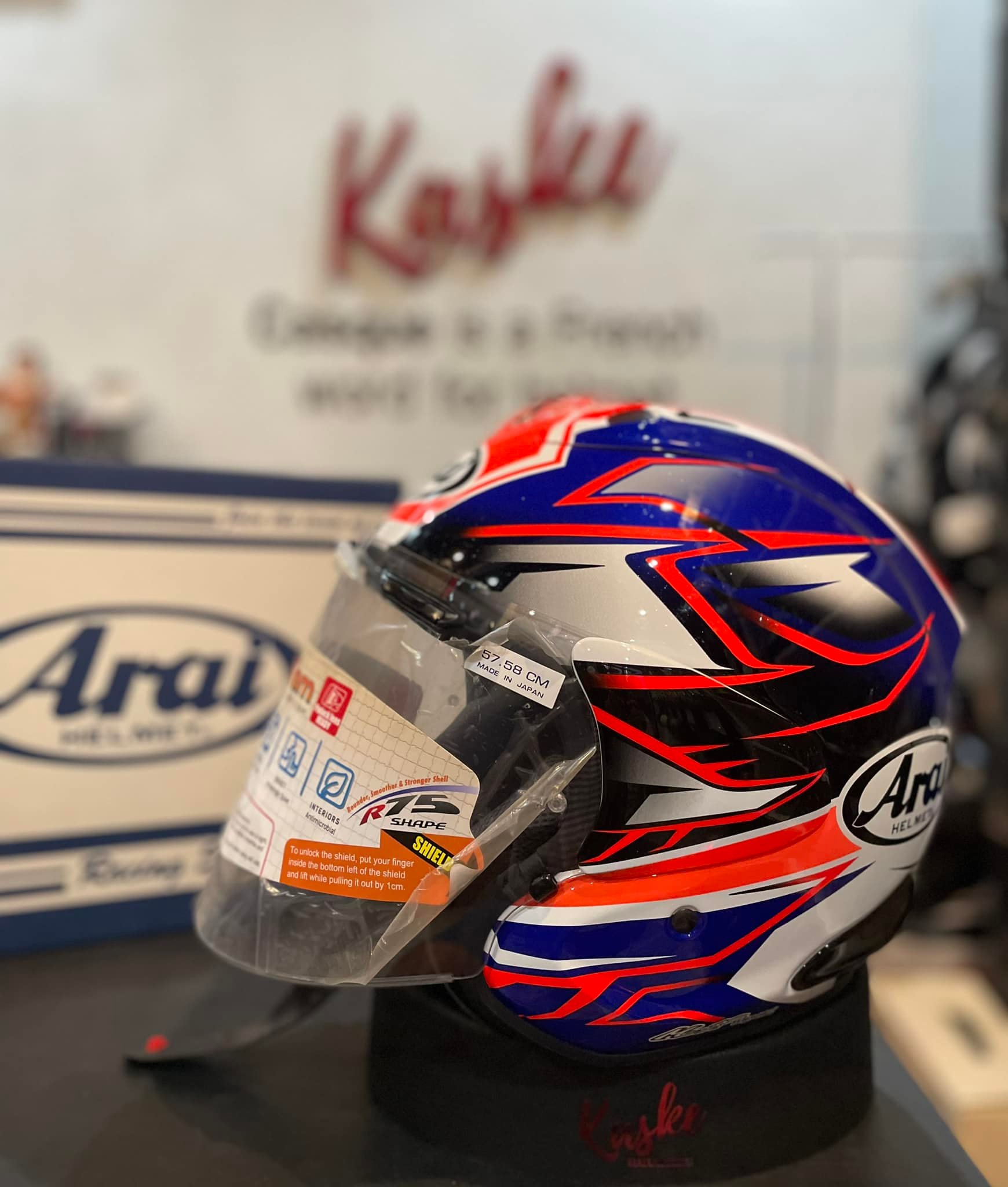Finally, it's here. The Arai VZ-Ram Tsubasa has arrived. Not much