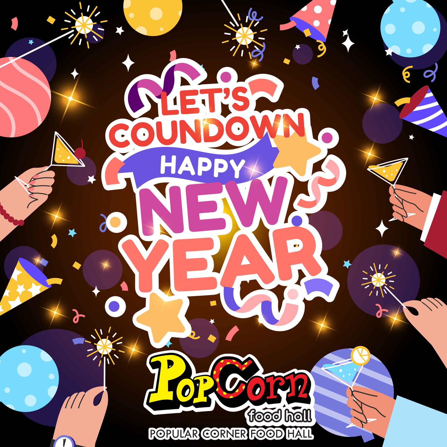 Popcorn - Popcorn Food Hall與你們一起倒數迎接2025年的到來！ Let’s countdown for 2025 ...